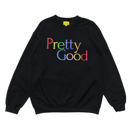 pretty good | Pre Crew Sweat -THE BE-SHARE Limited-  (BLACK)