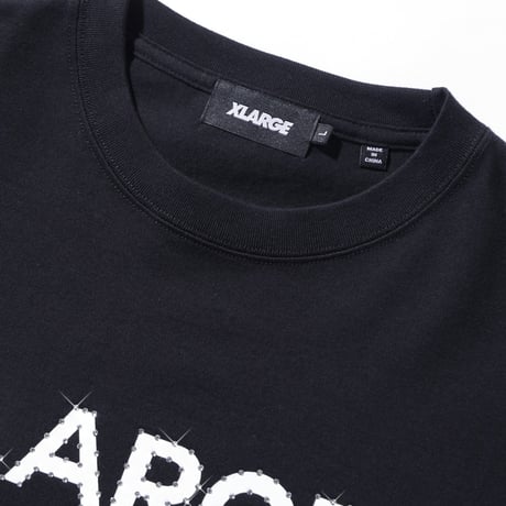 XLARGE | RHINESTONE LOGO S/S TEE(WHITE)