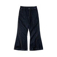 GOOPiMADE |  05P-SYNC CRESCENT WIDE FLARE JEANS ONE WASH (indigo)