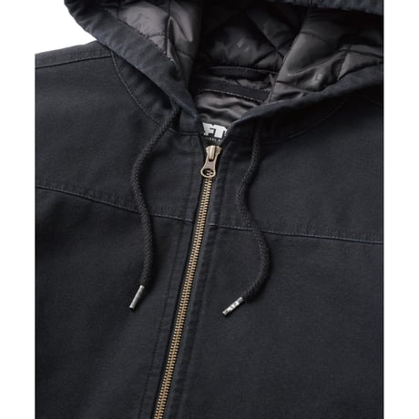 FTC | WASHED HOODED WORK JACKET "BLACK" (FTC026AWJ07)