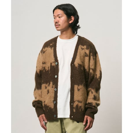 GRAMICCI | MOHAIR SPLATTER CARDIGAN (TAUPE SPLATTER)