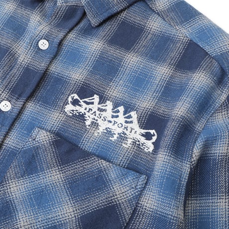 PASS~PORT | CANOE WORKERS FLANNEL "TRUE BLUE"