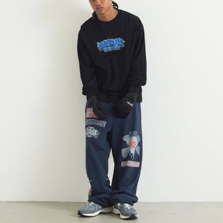 XLARGE | GRAFFITI L/S TEE(BLACK)