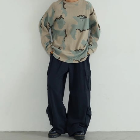 XLARGE | WAFFLE RAGLAN TOP(CAMO)