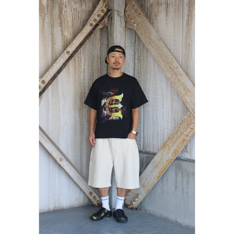 EVISEN SKATEBOARDSゑ®︎ | SUSHI DENIM SHORTS (Ivory)