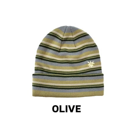 LABROS / Symbol Logo Stripe Beanie (2Color)