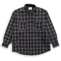 SON OF THE CHEESE | CPO Quilted Check Jacket (Black)