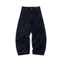 GOOPiMADE |  01P-SYNC ARK DECK LOOSE JEANS ONE WASH (indigo)
