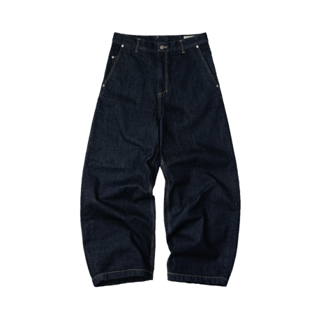 GOOPiMADE |  01P-SYNC ARK DECK LOOSE JEANS ONE WASH (indigo)