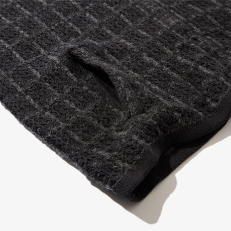Diaspora skateboards / Tweed Knit Drizzler Jacket (Black)