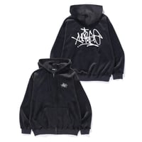 XLARGE | TAGGING VELOUR ZIP HOODIE(BLACK)