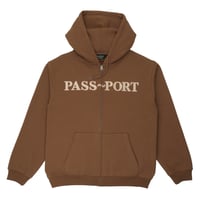 PASS~PORT | OFFICIAL ZIP HOOD "CHOC"