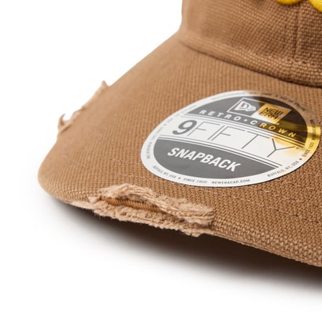 NEW ERA |  RC 9FIFTY Curved Visor Powered by GORO（MIN-NANO） MIN-NANO Damage (Brown))