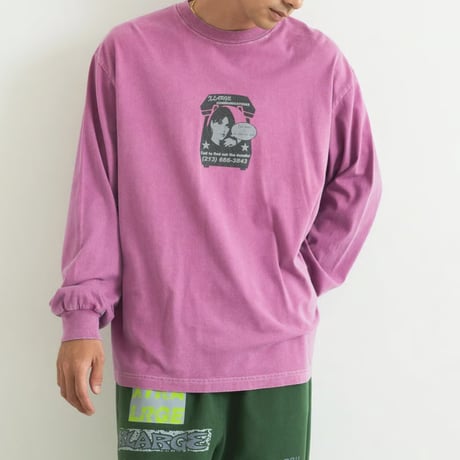 XLARGE | COMMUNICATIONS L/S TEE(PINK)