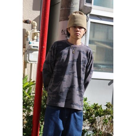 by Parra | Camo woofles long sleeve t-shirt (Grey)