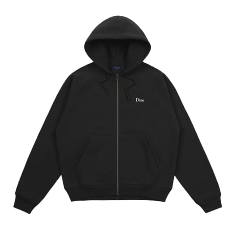 Dime / Classic Logo Zip Hoodie (Pirate Black)