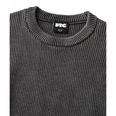 FTC | BLEACH RIB KNIT SWEATER "BLACK" (FTC026AWSW10)