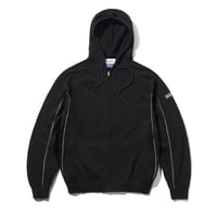 Butter Goods| Dougie Knit Zip-Thru Hood(Black)