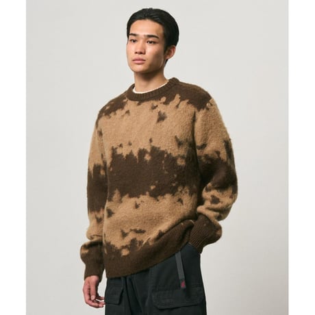 GRAMICCI | MOHAIR SPLATTER SWEATER (TAUPE SPLATTER)
