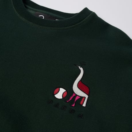 by Parra | Goose ball crew neck sweatshirt (Pine green)
