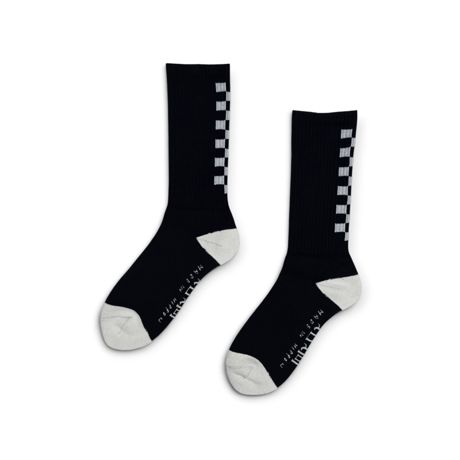 坩堝 (RUTSUBO) | CHECKER LINE SOCKS (2 Color)