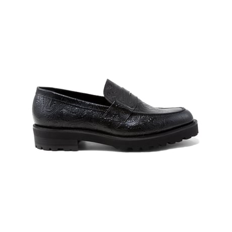 The Kenford Fineshoes | NEW CLASSIC COIN LOAFERS(MENS /BLACK PAISLEY)