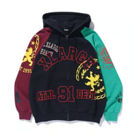 XLARGE | MULTI ZIP HOODED SWEATSHIRT(MULTI)