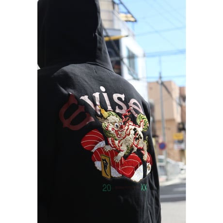 EVISEN SKATEBOARDSゑ®︎ | SUSHISHI HOODIE(Black)
