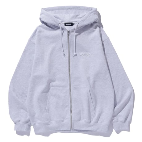 XLARGE | RHINESTONE OG ZIP HOODED SWEAT SHIRT(ASH)