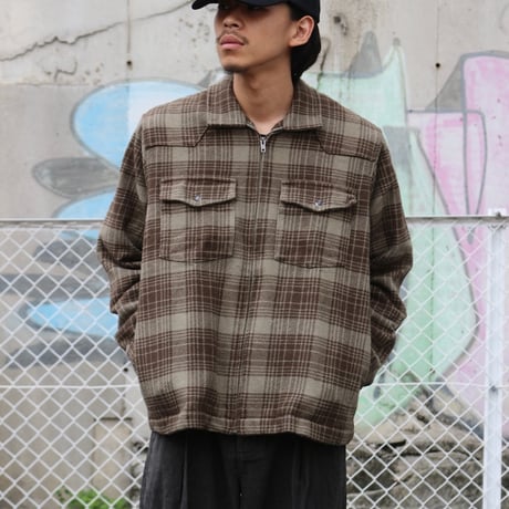 OBEY | WILLIE ZIP SHIRT JACKET  (TURKISH COFFEE MULTI)