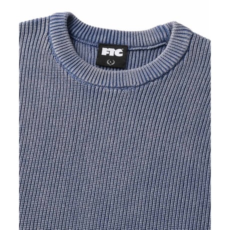 FTC | BLEACH RIB KNIT SWEATER "NAVY" (FTC026AWSW10)