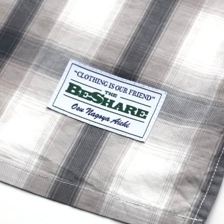 BE-SHARE| Basic Check Shirts (Beige)