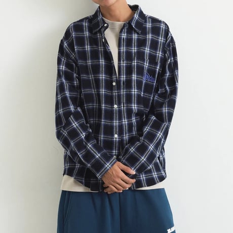 XLARGE | PLAID L/S SHIRT(BLACK)