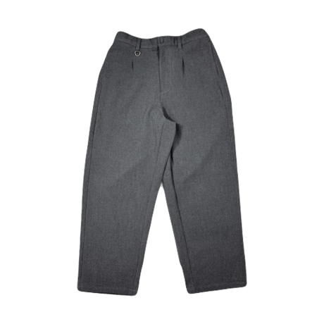 坩堝 (RUTSUBO) | THERMOLITE® WIDE TUCK TROUSERS(CHARCOAL HEATHER)
