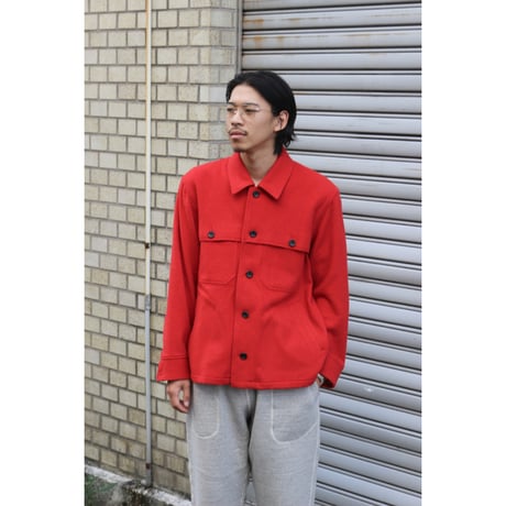 tone| Refined Wool Cruiser Jacket (RED)