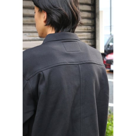 RUSSELL | × BerBerJin Pro Cotton Loopback Terry Sweat Trucker Jacket (BLACK))