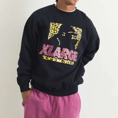 XLARGE | PATTERN OG CREWNECK SWEATSHIRT(BLACK)