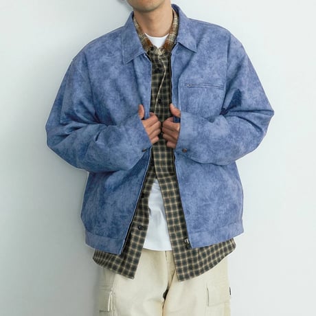 XLARGE | CROC SUEDE JACKET(NAVY)