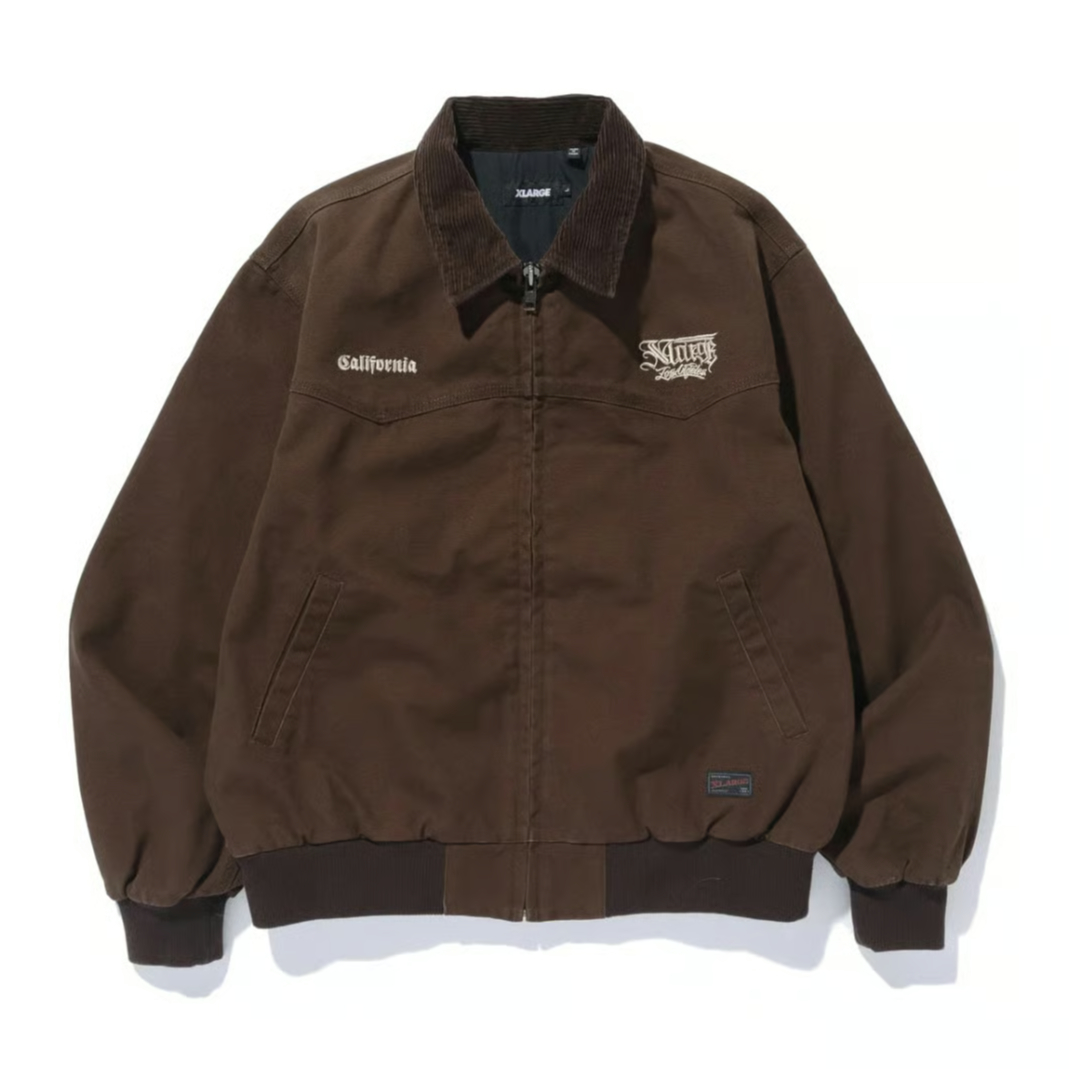 XLARGE ブラウン コーデュロイジャケット L XLARGE | CORDUROY COLLAR JACKET(BROWN) | T.F.L