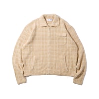 Diaspora skateboards / Tweed Knit Drizzler Jacket (Ivory)
