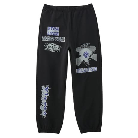XLARGE | MULTI LOGO SWEATPANTS(BLACK)