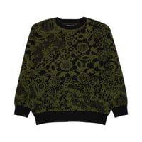 GX1000 / JACQUARD KNIT SWEATER (LACED GREEN)