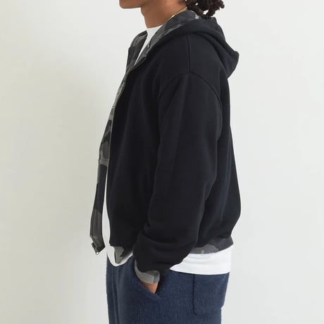XLARGE | REVERSIBLE CAMO ZIP HOODED SWEATSHIRT(BLACK)