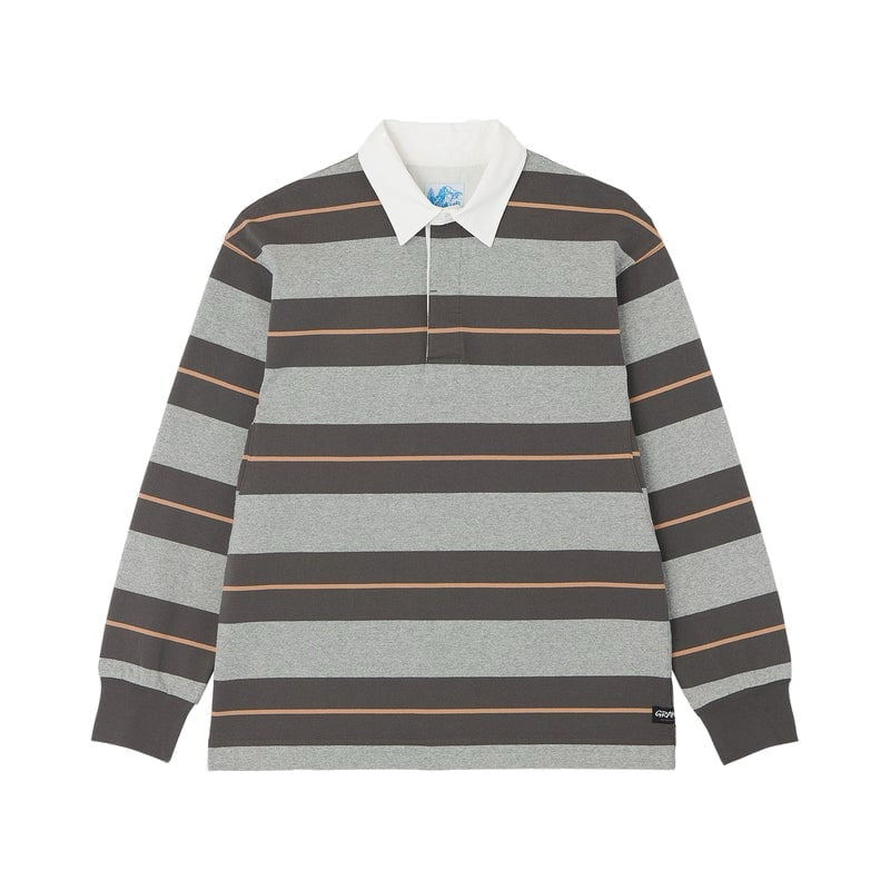 「新品タグ付き」　Gramicci グラミチ　 ラグビーシャツ GRAMICCI | LANGDON RUGBY SHIRT (HUNTER GREY) |