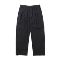 Butter Goods| Pleated Trousers (Washed Black)