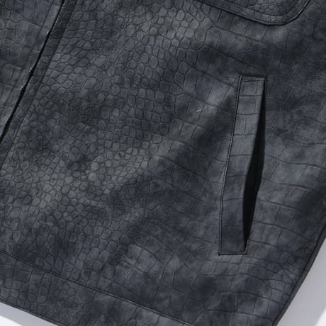 XLARGE | CROC SUEDE JACKET(BLACK)