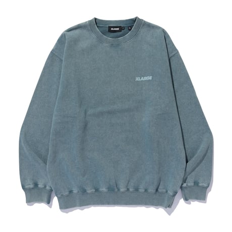 XLARGE | WASHED BACKSIDE OG CREWNECK SWEATSHIRT(BLUE)