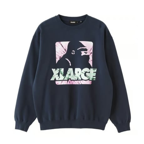 XLARGE | PATTERN OG CREWNECK SWEATSHIRT(NAVY)