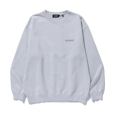 XLARGE | WASHED BACKSIDE OG CREWNECK SWEATSHIRT(GREY)