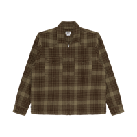 OBEY | WILLIE ZIP SHIRT JACKET  (TURKISH COFFEE MULTI)